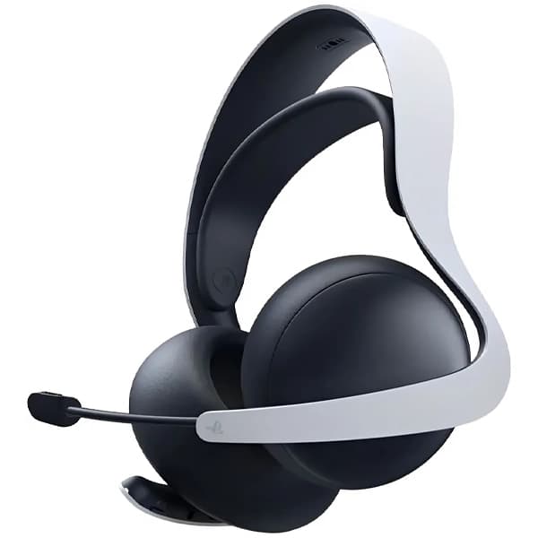Headset Gaming Sem Fio Sony PULSE Elite CFI-ZWH2 com USB para PC PS5 PS Portal + Suporte de Carga - Branco Preto