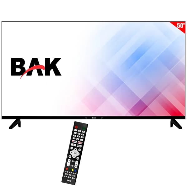 Smart TV LED 50" BAK BK-50S 4K Ultra HD Android Wi-Fi com Conversor Digital