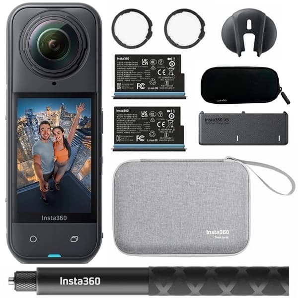 Insta360 Camera Acao INSTA360 X5 Essentials Bundle Cinsaaha 8K Preto