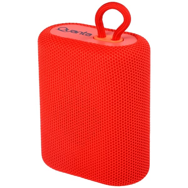 Quanta Speaker Quanta QTSPB64 Watts Radio Fm Micro Sd Vermelho