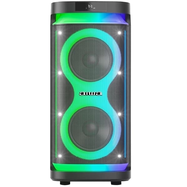 Caixa de Som Aiwa AWPOH5D 2 de 8" 800 watts P.M.P.O com Bluetooth USB FM - Preta