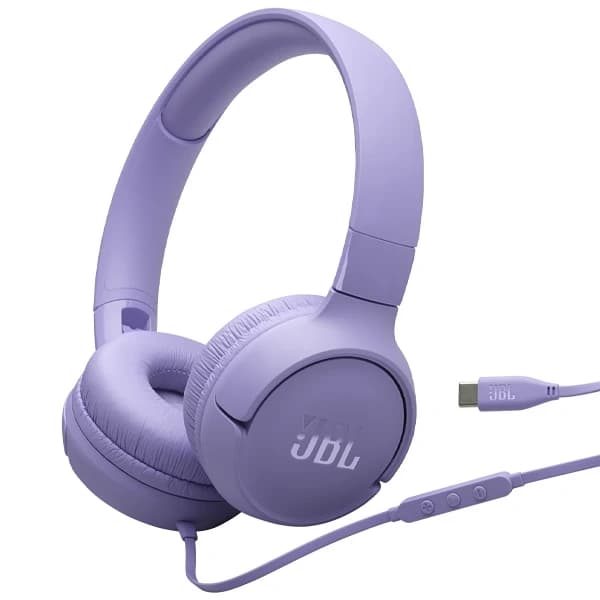 Fone de Ouvido JBL TUNE 520C com Microfone e Cabo de 1.20 Metros - Roxo