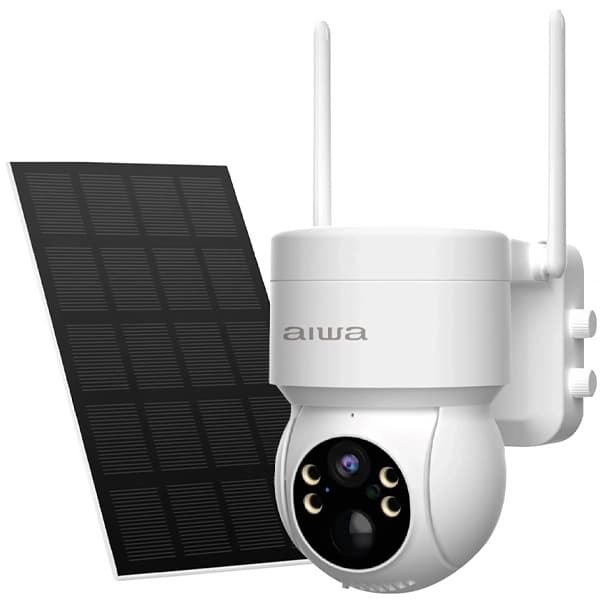 Aiwa Camera Ip Aiwa AWCTO43 Painel Solar Wi Fi Branca