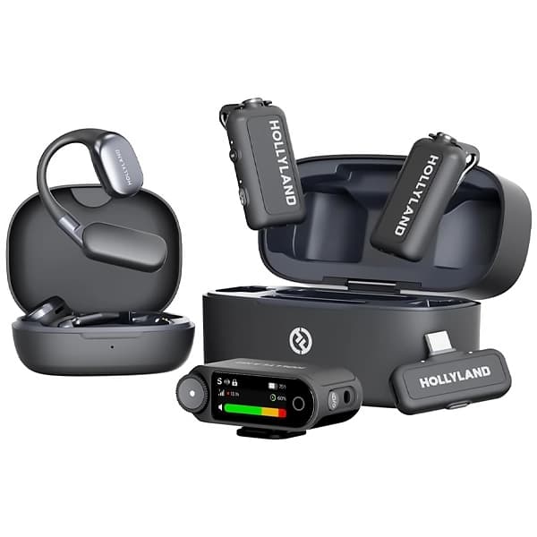 Hollyland Microfone Hollyland Lark Max Ultimate Combo Usb Space Cinza
