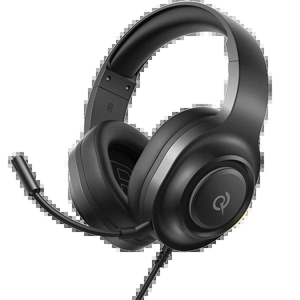 Headset Gaming QCY Heroad V200 com USB para PC - Preto