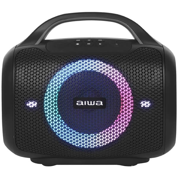 Aiwa Speaker Aiwa AWPOK68 Watts Radio Fm Auxiliar Micro Sd Preto