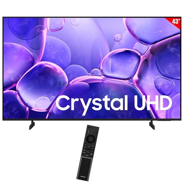 Smart TV LED 43" Samsung Crystal UHD UN43U8000FG 4K Ultra HD Tizen Wi-Fi Bluetooth com Conversor Digital
