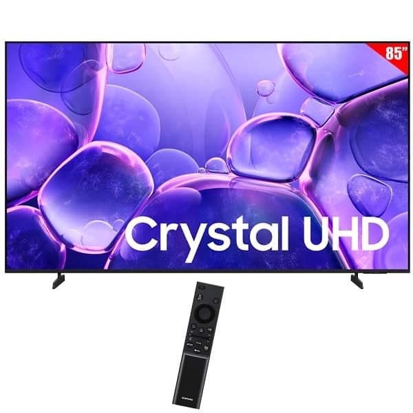 Smart TV LED 85" Samsung Crystal UHD UN85U8000FG 4K Ultra HD Tizen Wi-Fi Bluetooth com Conversor Digital