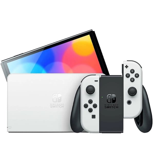 Nintendo Console Portátil Nintendo Switch OLED HEG-001 (HKG) de 7.0" com 64GB - Branco Preto
