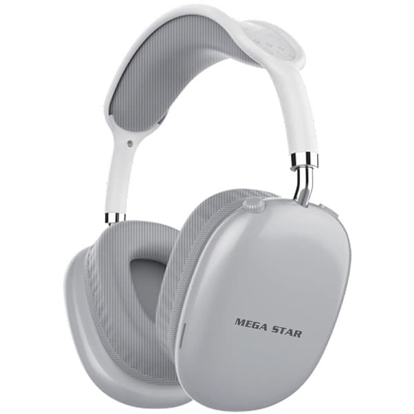 Fone de Ouvido Sem Fio MegaStar HPV04BTS - Prata Branco