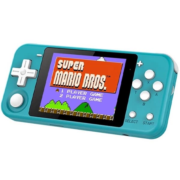 Powkiddy Console Portátil POWKIDDY Q90 64GB de 2.8" com 4.000 Jogos - Azul Claro