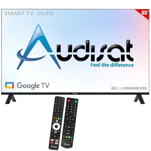 Samsung Smart TV QLED 65" Audisat AD-65Q-GO (2026) 4K Ultra HD Google TV Wi-Fi Bluetooth (1 Ano de Garantia)
