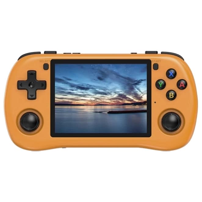 Powkiddy Console Portátil Powkiddy X35H de 3.5" com 10.000 Jogos - Laranja (Inglês Chinês)