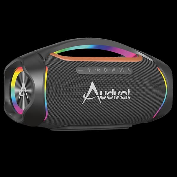 Audisat Speaker Audisat X120 Boombox Watts Micro Sd Usb Preto