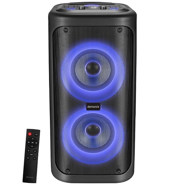 Caixa de Som Aiwa AW-POP1 400 watts P.M.P.O com Bluetooth USB FM - Preta
