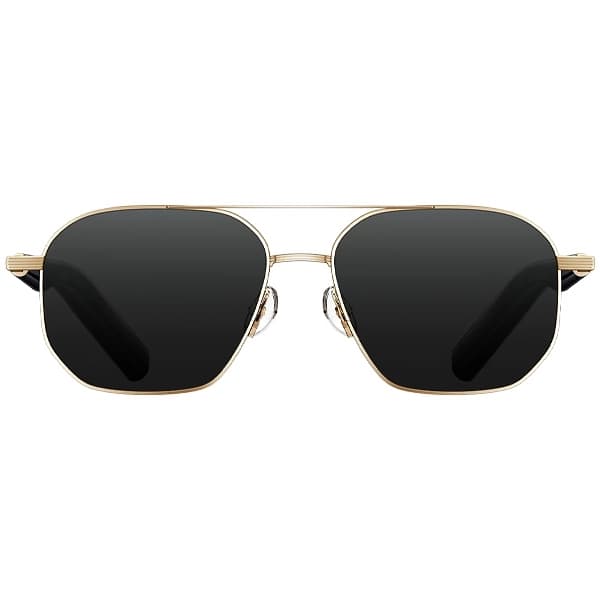 Óculos com Speaker Mijia M2547G1 Smart Audio Glasses com Bluetooth e Microfone - Dourado Preto