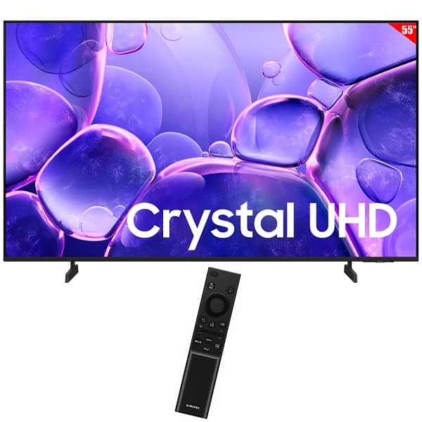 Smart TV LED 55" Samsung Crystal UHD UN55U8000FG 4K Ultra HD Tizen Wi-Fi Bluetooth com Conversor Digital