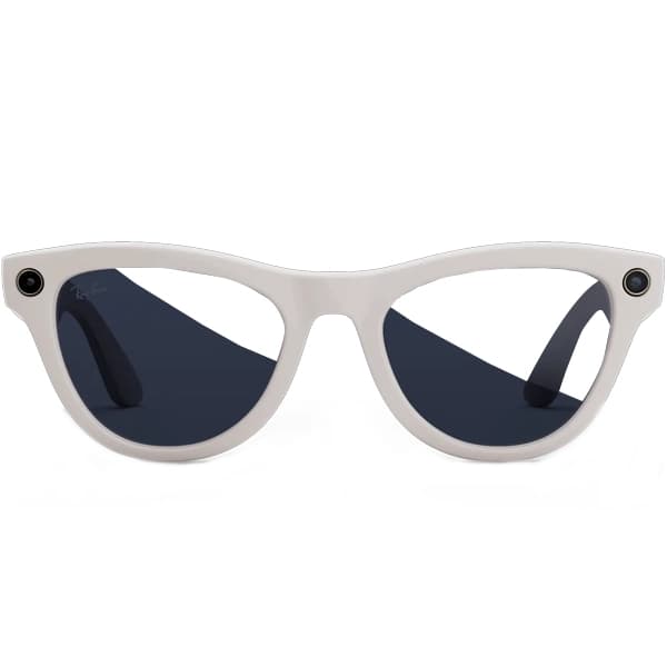 Sapphire Oculos Sol Ray Ban Meta Skyler Gen RW4014 Camera Wi Fi Shiny Chalky Transitions Sapphire Cinza