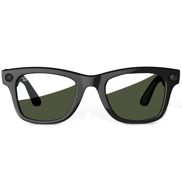 Ban Oculos Sol Ray Meta Wayfarer Gen RW4012 Camera Wi Fi Shiny Black Transitions Graphite Green