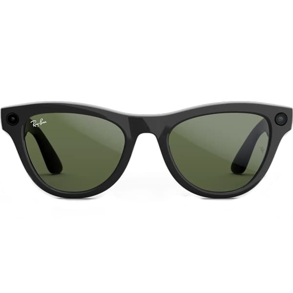 Ban Oculos Sol Ray Meta Skyler Gen RW4014 Camera Wi Fi Shiny Black G15 Green