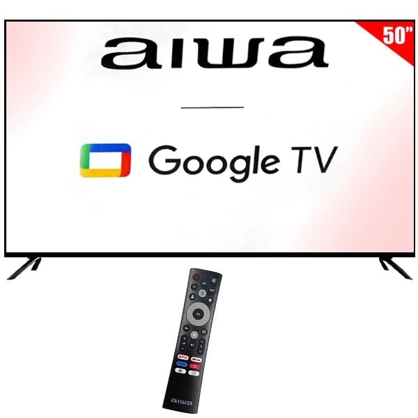 Smart TV LED 50" Aiwa AW50FHD Full HD Google TV Wi-Fi Bluetooth com Conversor Digital