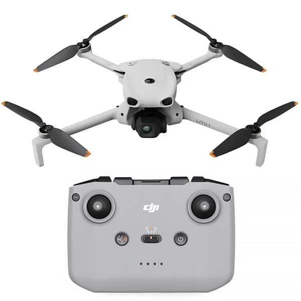 Drone DJI Lito 1 DGN12C (DJI RC-N3) Anatel 4K com GPS - Cinza Claro