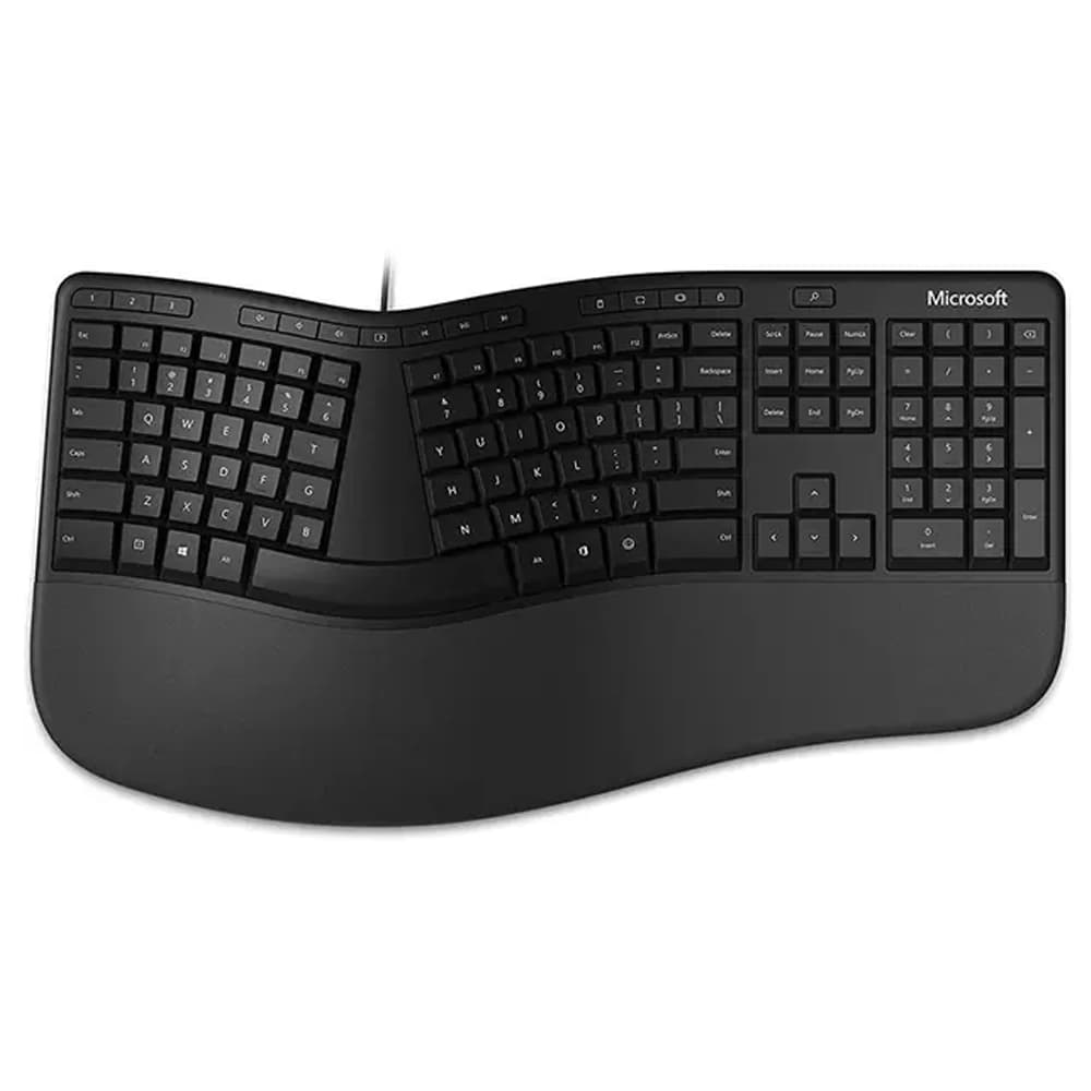 Microsoft Teclado Microsoft LXN-00003 Ergonômico Espanhol - Preto