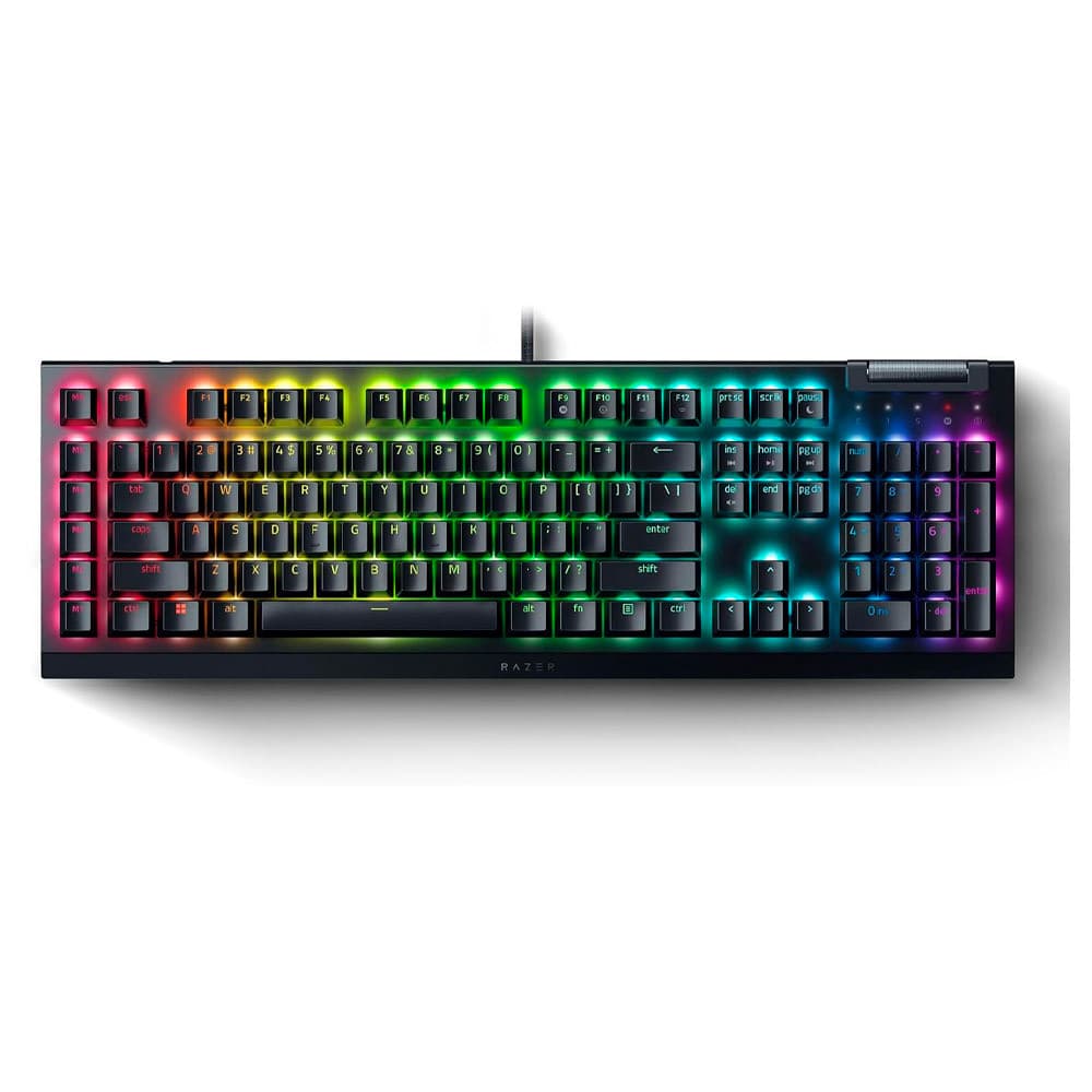 Razer Teclado Mecânico Razer Blackwidow V4 X Gaming Green Switch USB US - RZ03-04700200-R3U1