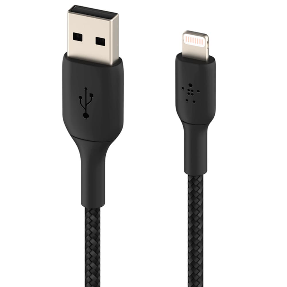 Belkin Cabo Belkin Boostcharge 1M Usb Lightning Trancado CAA002BT1MBK Preto