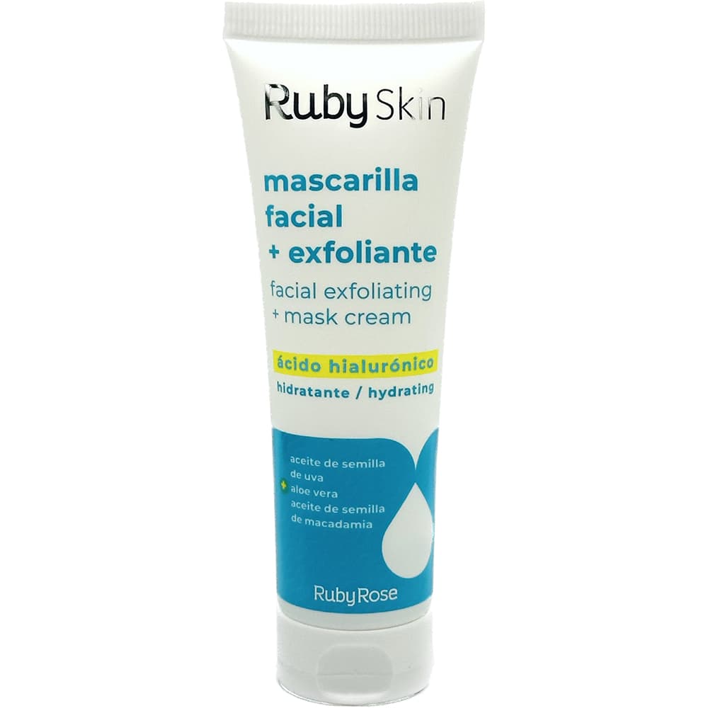 Ruby-rose Kit Mascara Facial Acido Hialuronico Hbf ESFOLIANTE