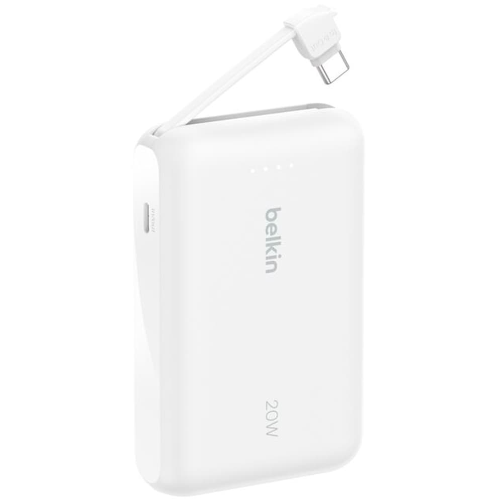 Belkin Carregador Portatil Belkin Boostcharge Mah Cabo Integrado Usb BPB021FQWH Branco