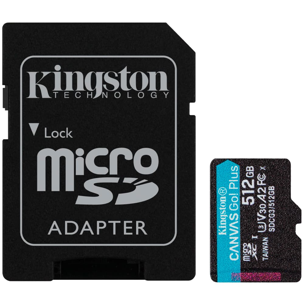 Kingston Cartao Micro SDCG4 Sdxc Kingston Canvas Go Plus Sdxc 200MB Classe SDCG4 Sdxc 512GB