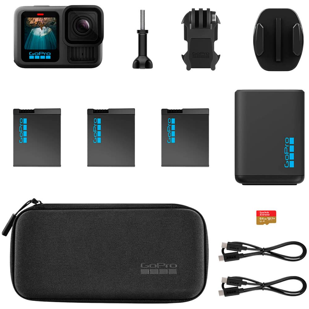 Gopro Camera Gopro HERO13 Chdrb Rw Extended Power Bundle Preto