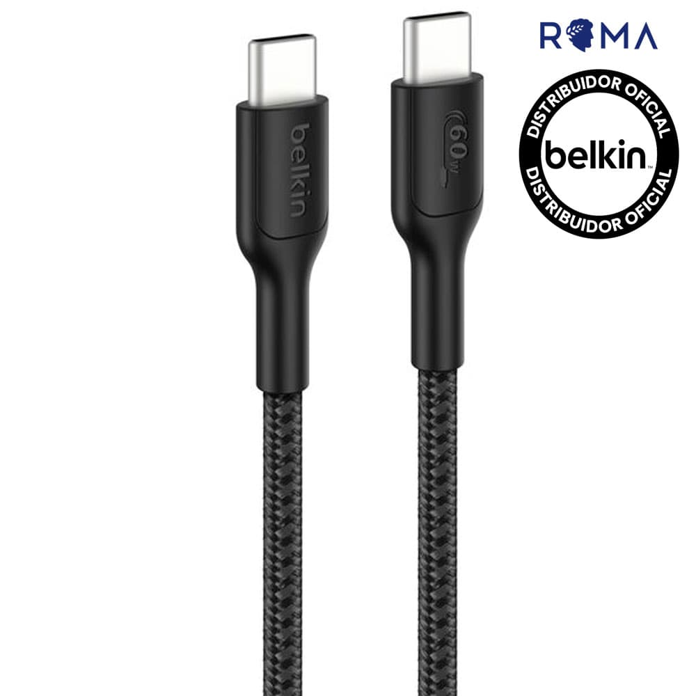 Belkin Cabo Belkin Usb Usb 2M 60W Switch Braided ENA008FQ2MBK Preto