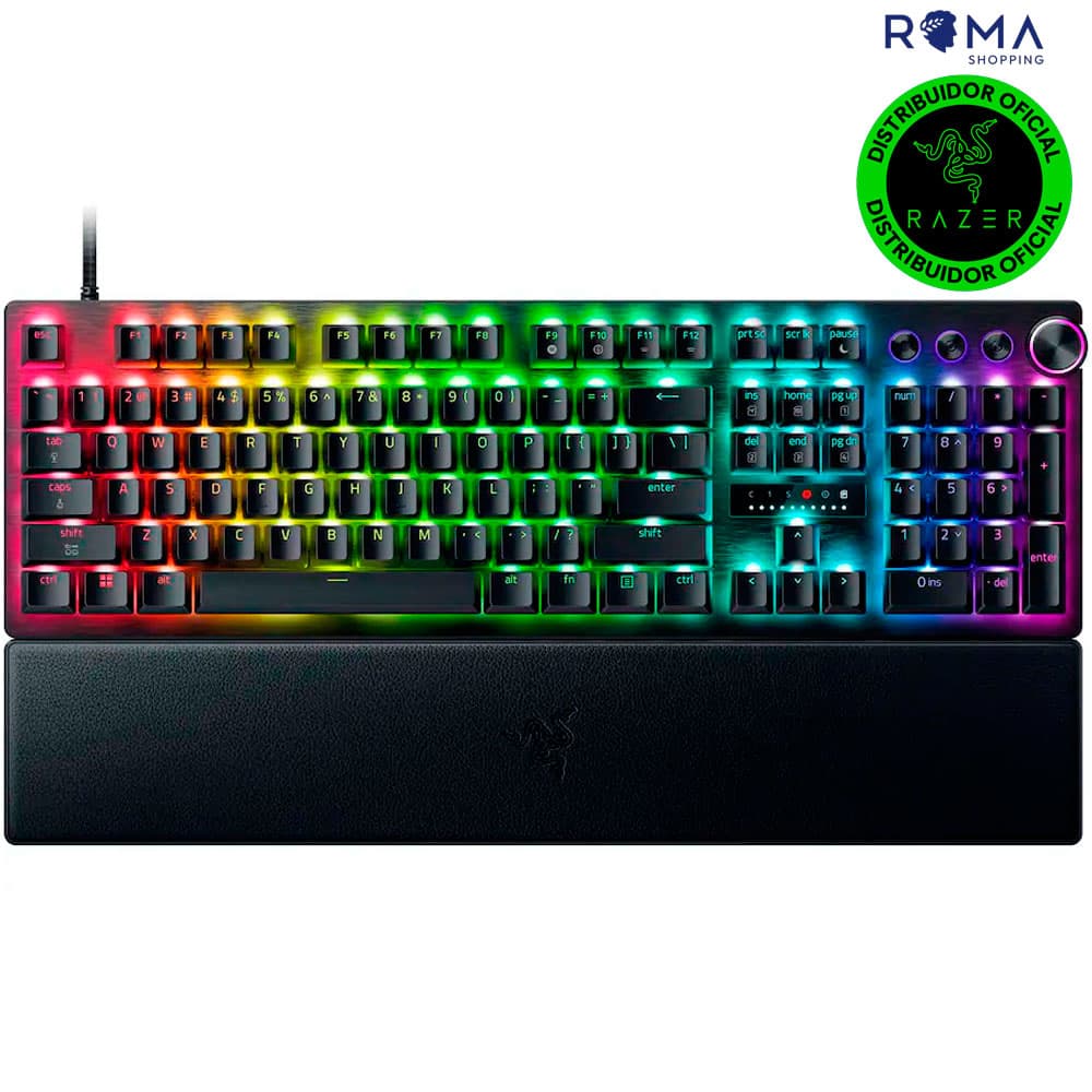Acessório · Razer Analogico Razer Huntsman V3 Pro Rgb Usb 8KHZ Nasa Ingles RZ03 R3U1 Preto
