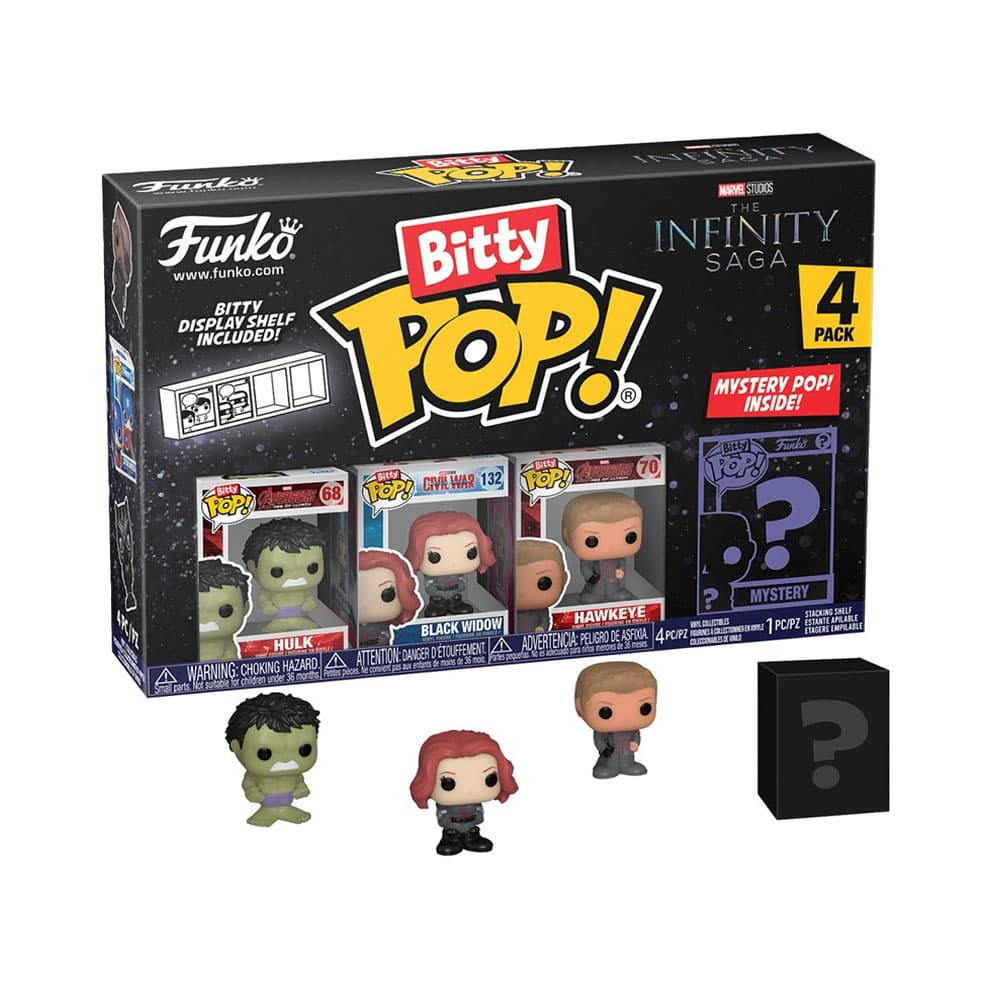 Funko Bitty Pop Marvel The Infinity Saga 4 Piezas