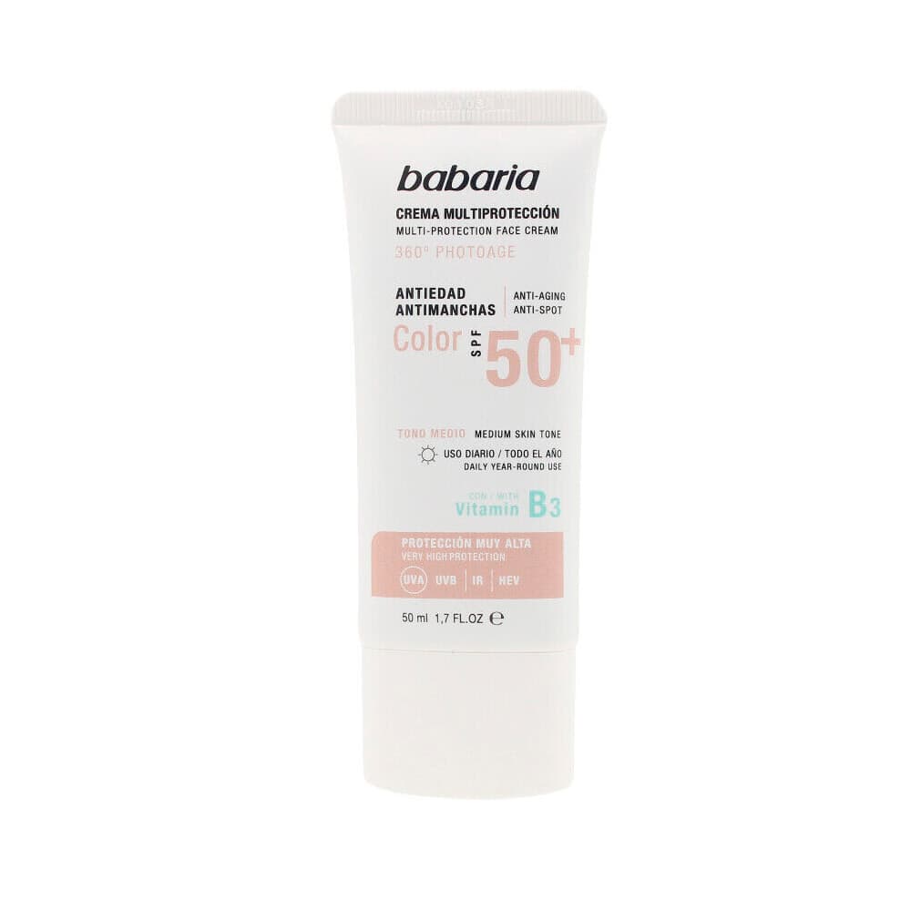 Babaria Facial 360O Photoage Multiproteccion Antimanchas Antiedad Color Medium HIDRATANTE Spf50