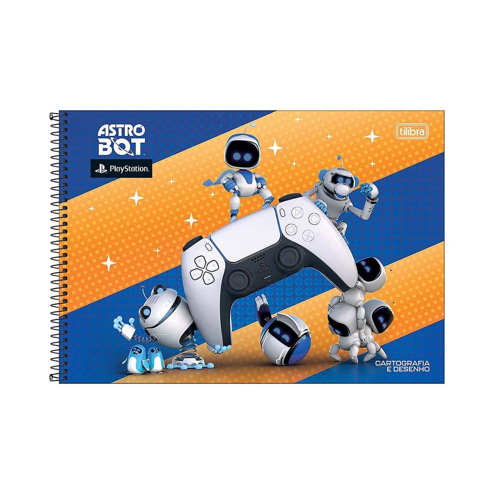 Sony Cuaderno Dibujo Tilibra Astro Bot Hojas Surtido Pieza