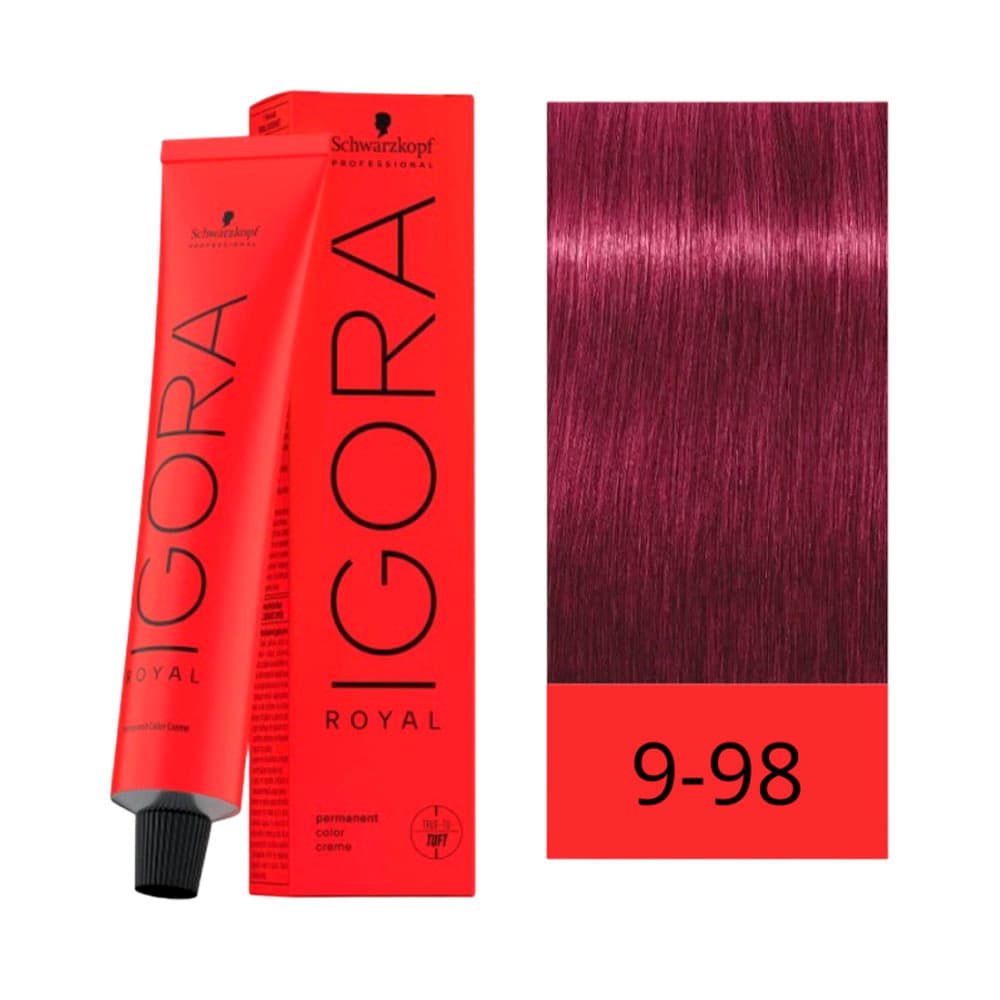 Igora Coloracion Igora Royal Rubio Muy Claro Violeta Rojo HIDRATANTE