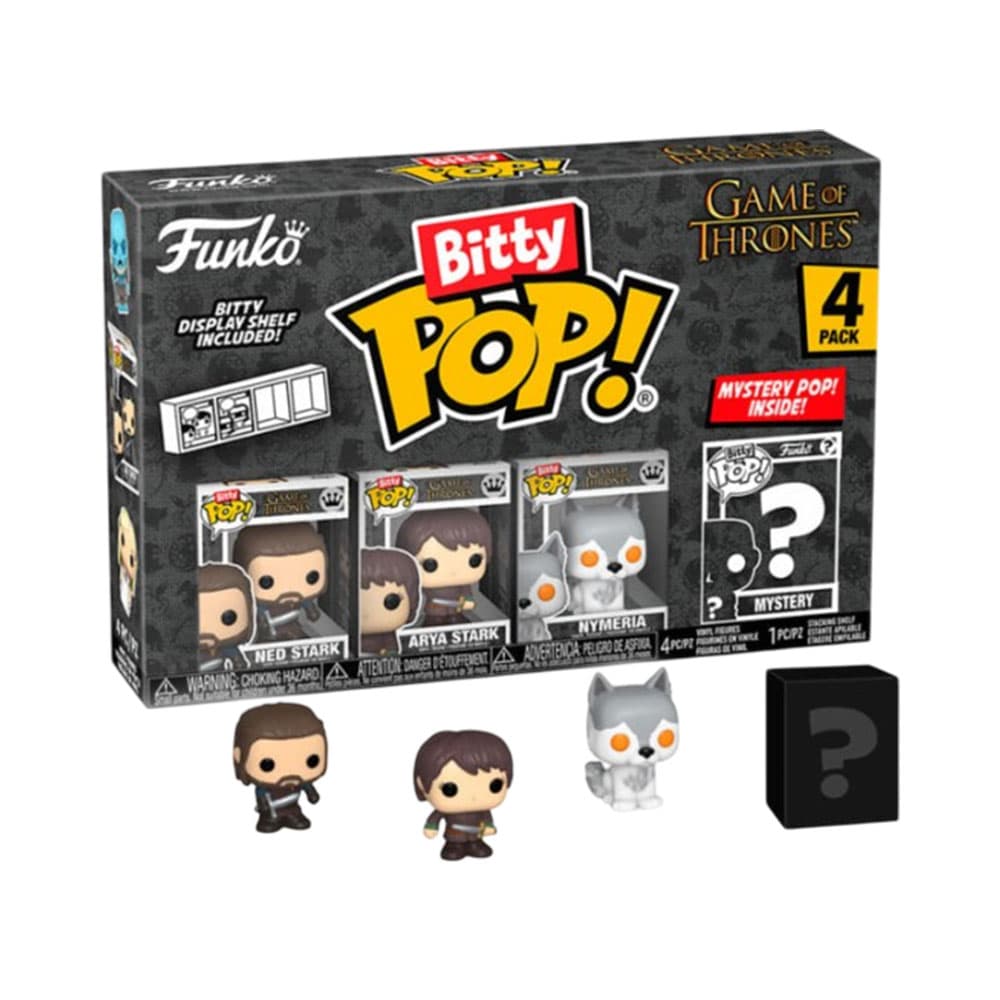 Funko Bitty Pop Games Of Thrones Ned Stark Arya Stark Nymeria 4 Piezas