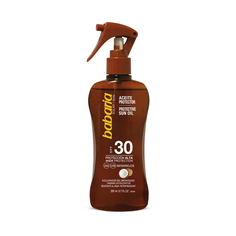 Babaria Aceite Resistente Al Agua PROTETOR-SOLAR Spf30