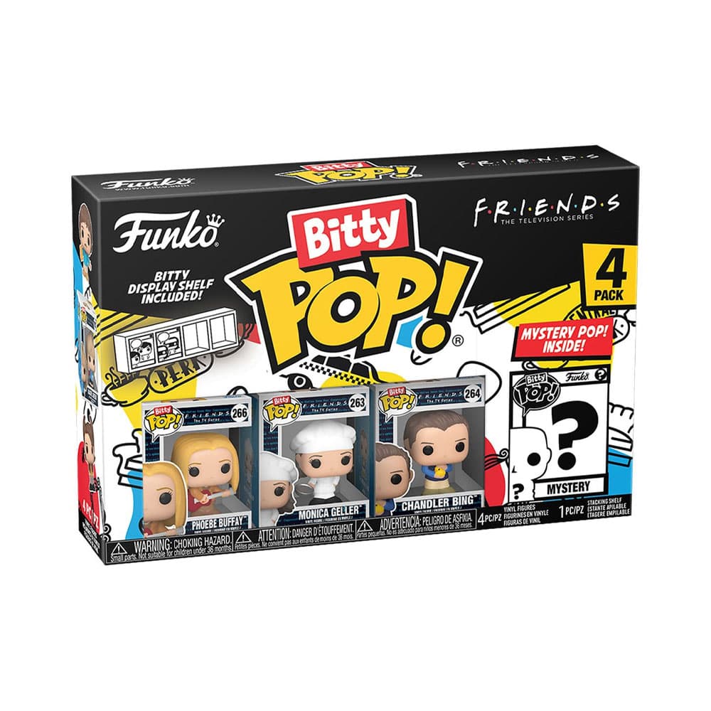 Funko Bitty Pop Friends Phoebe Monica Chandler 4 Piezas