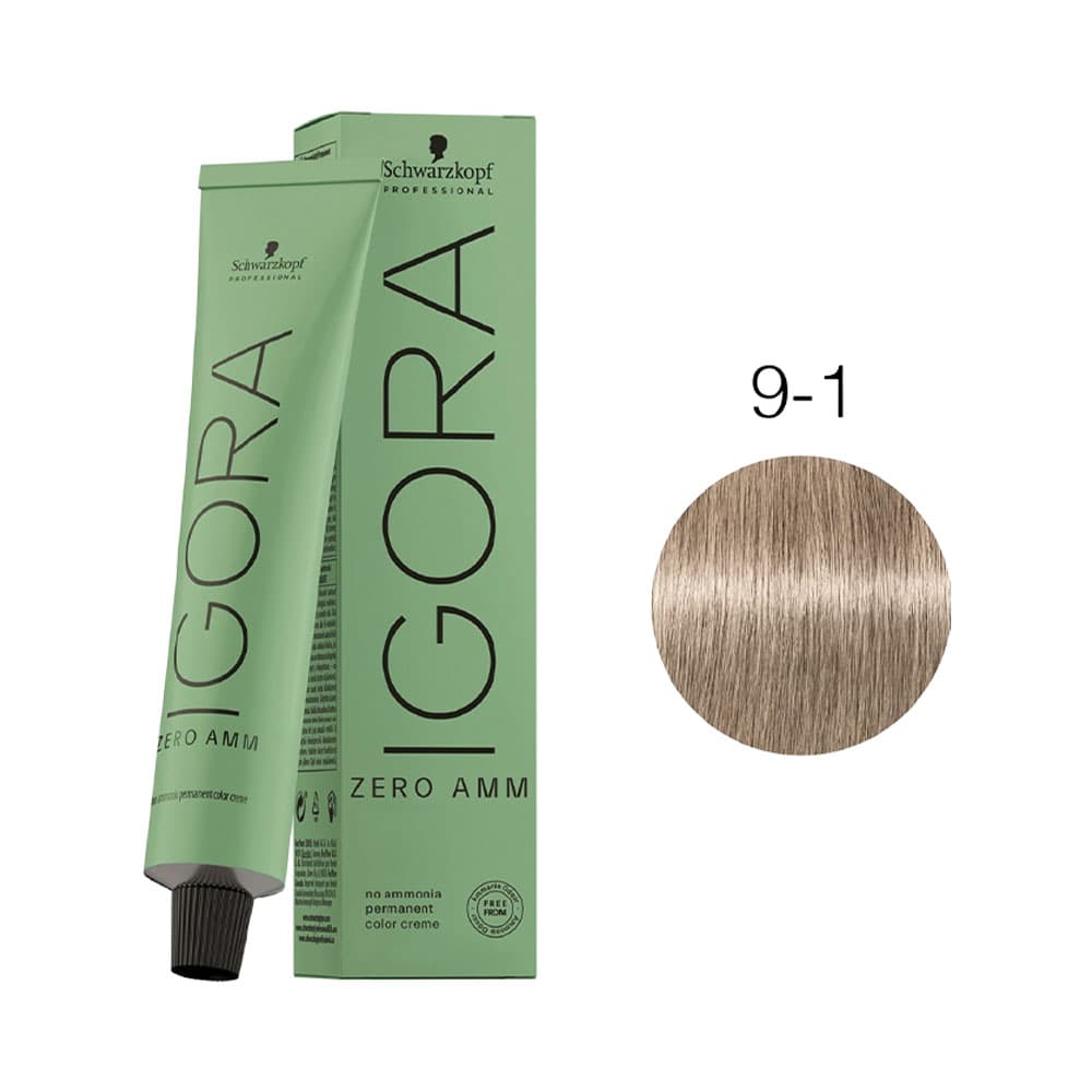 Igora Coloracion Igora Zero Amm Rubio Muy Claro Ceniza HIDRATANTE