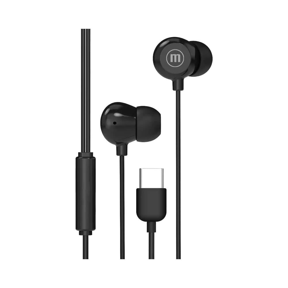 Auricular Maxell In Bax Usbc Usb C Negro