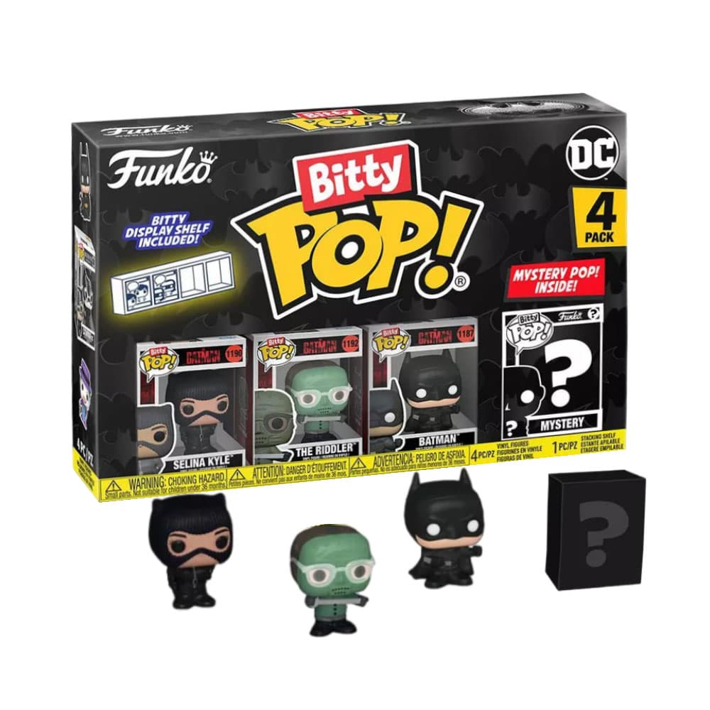 Funko Bitty Pop Dc Selina Kyle The Riddler Batman 4 Piezas