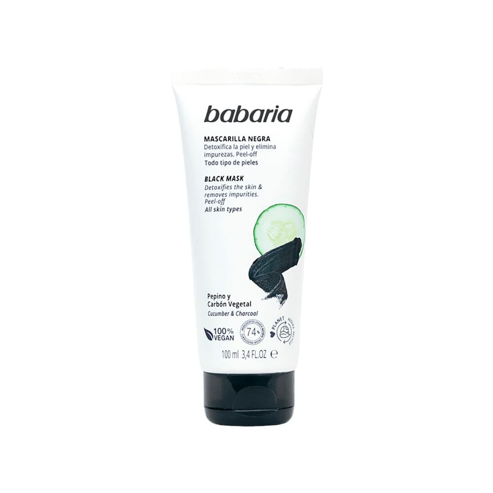 Babaria Negra Cucumber Charcoal MASCARA-FACIAL