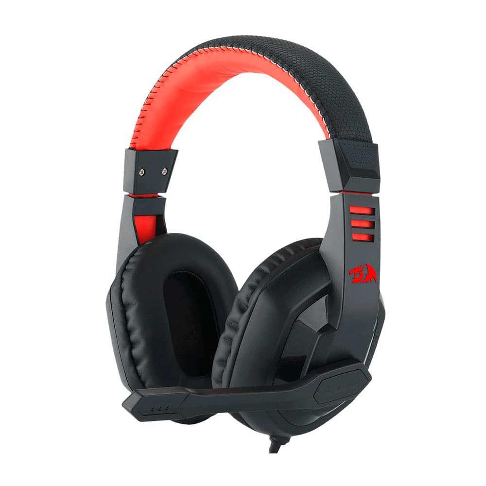 Auricular Gamer Redragon H120 Ares Negro Con Rojo