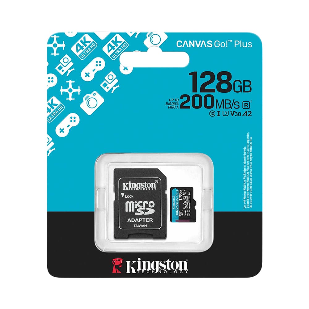 Acessório · Kingston Tarjeta Micro Sd Kingston Canvas Go Plus SDCG4 Mb 128GB